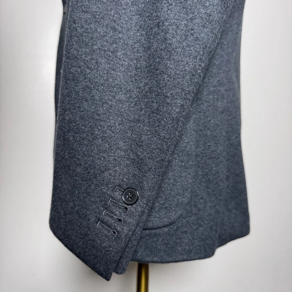Banana Republic Blazer Mens 42R Gray Solid Slim Fit Cotton‎ Blend Two Button